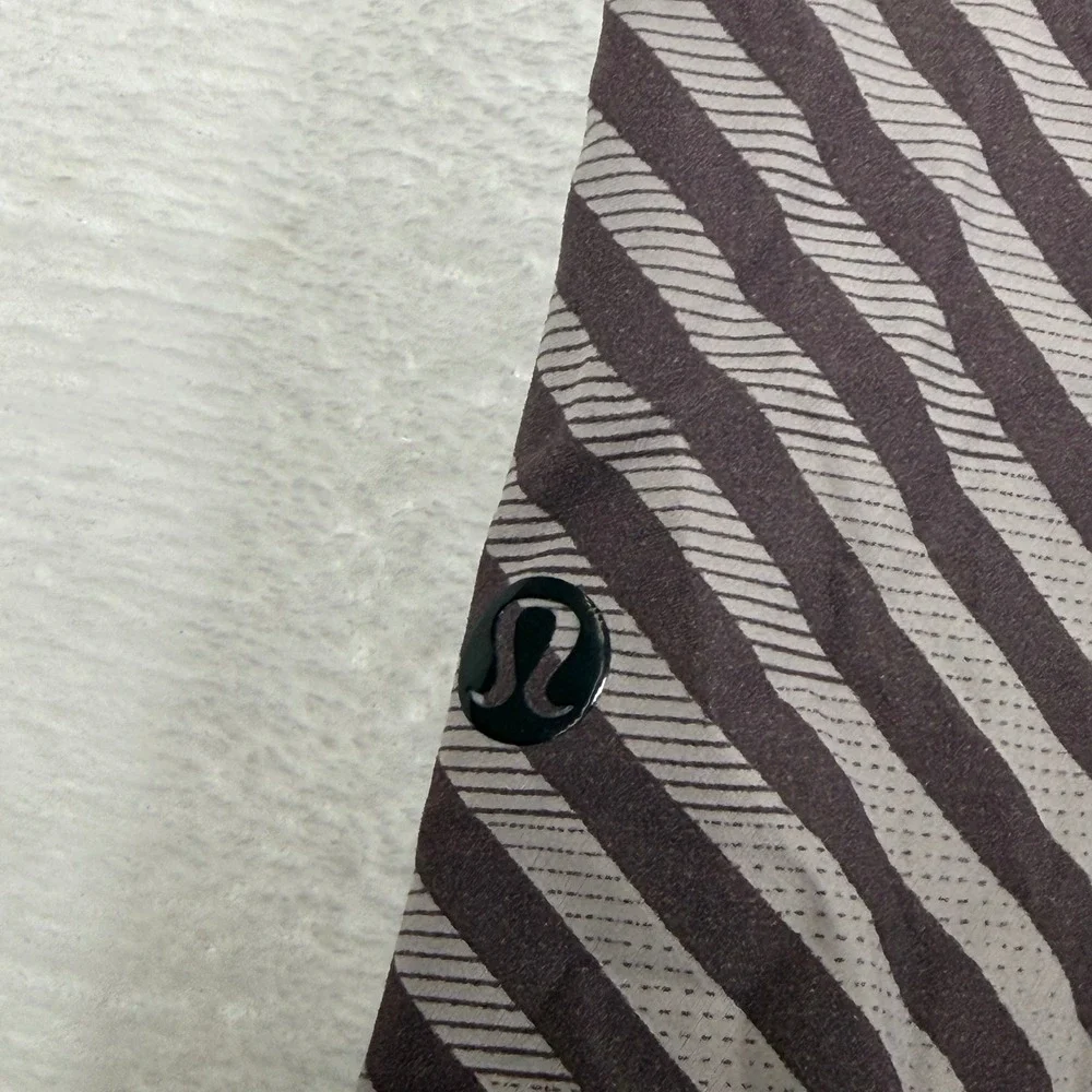 Lululemon Mens Current State Board Short 9 Espresso Striped 34 LM7B07S NEW